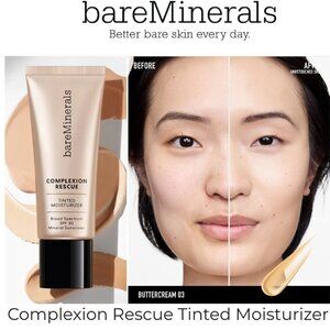 bareMinerals COMPLEXION RESCUE SPF30 Tinted Moisturizer~BUTTERCREAM 03 35ml NIB